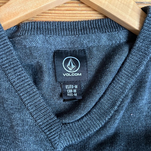 Volcom Dark Gray Pullover Sweater - Picture 2 of 3